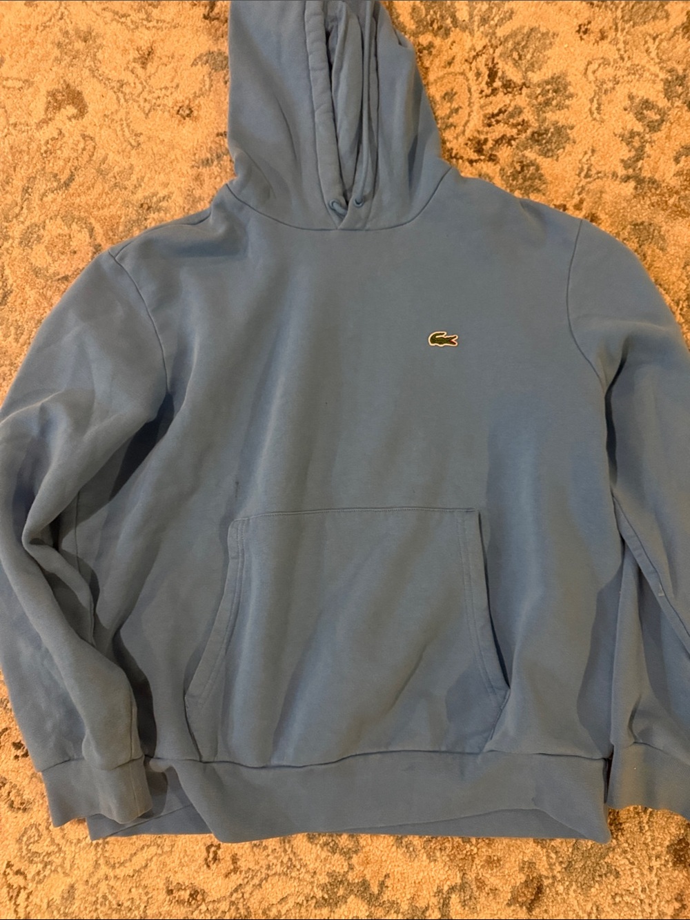 Lacoste Men’s Dusty Blue Pullover Hoodie